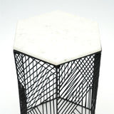 Hexagon Marble Top Nesting Tables (2) | OROA