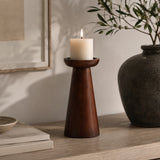 Mango Wood Candle Holder | OROA