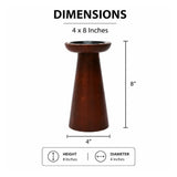 Mango Wood Candle Holder | OROA