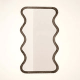 Wavy Full Length Mango Wood Wall Mirror | OROA