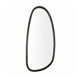 Blackwash Mango Wood Wall Mirror | OROA