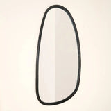 Blackwash Mango Wood Wall Mirror | OROA