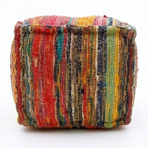 Modern European furniture - Multicolor Square Pouf Ottoman - www.oroa.com