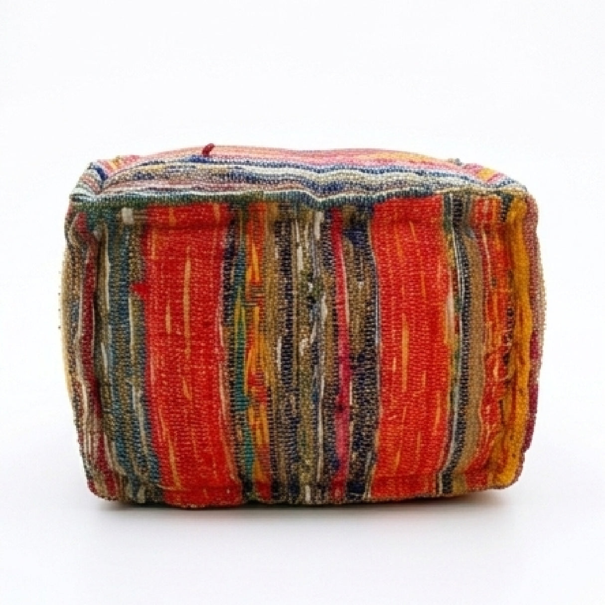 Multicolor Square Pouf Ottoman | OROA