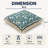 Floral Printed Throw Pillow | OROA