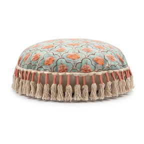 Round Printed Boho Floor Pillow - OROA Kids - view 1