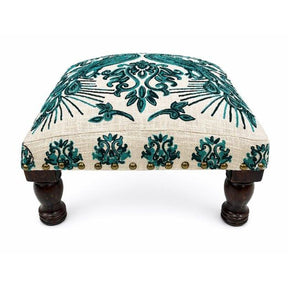 Modern European furniture - Bohemian Embroidered Upholstered Foot Stool - www.oroa.com