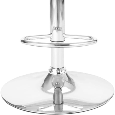 Contemporary Faux Brown Swivel Barstool | OROA
