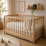 White Soft and Breathable Crib Cover | OROA Kids