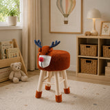 Upholstered Cute Deer Ottoman | OROA Kids