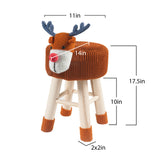 Upholstered Cute Deer Ottoman | OROA Kids