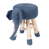 Cute Elephant Upholstered Ottoman Stool | OROA Kids