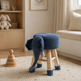 Cute Elephant Upholstered Ottoman Stool | OROA Kids