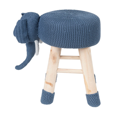 Cute Elephant Upholstered Ottoman Stool | OROA Kids