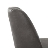 Modern European furniture - Gray Swivel Upholstered Bar Stool - www.oroa.com
