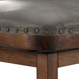Modern European furniture - Gray Swivel Upholstered Bar Stool - www.oroa.com