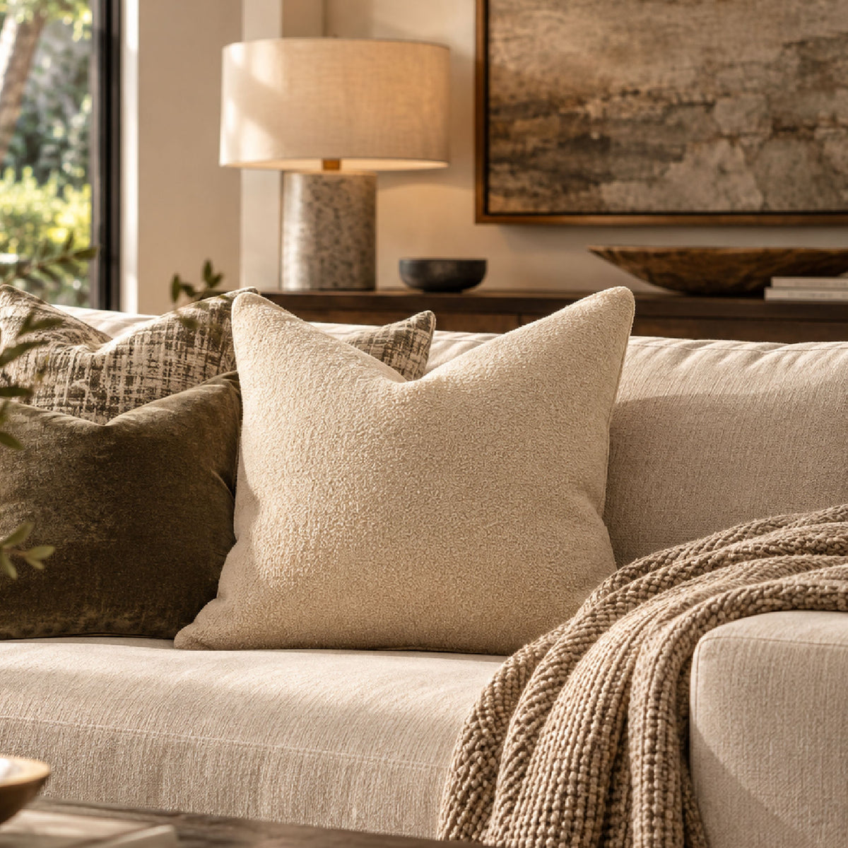 Homey Cozy Throw Pillow | OROA