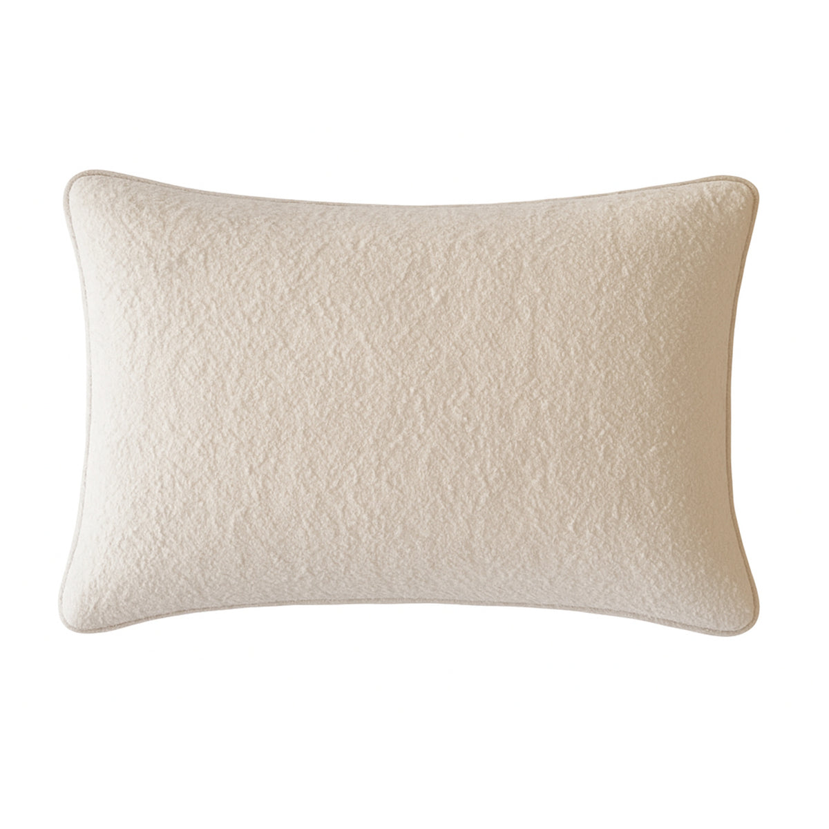Modern European furniture - Homey Cozy Textured Soft Ivory Throw Pillow - www.oroa.com