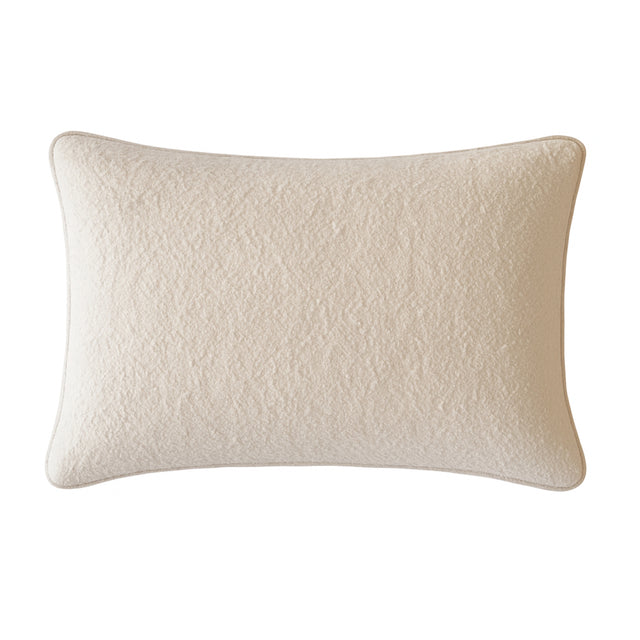 Modern European furniture - Homey Cozy Textured Soft Ivory Throw Pillow - www.oroa.com