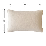 Modern European furniture - Homey Cozy Textured Soft Ivory Throw Pillow - www.oroa.com