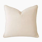 Cozy Ivory Linen Throw Pillow | OROA