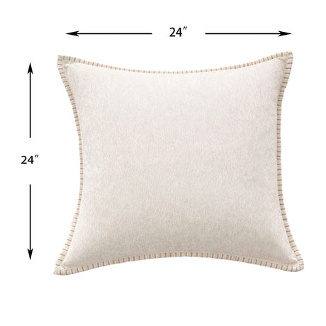 Modern European furniture - White Decorative Throw Pillows (2) - www.oroa.com