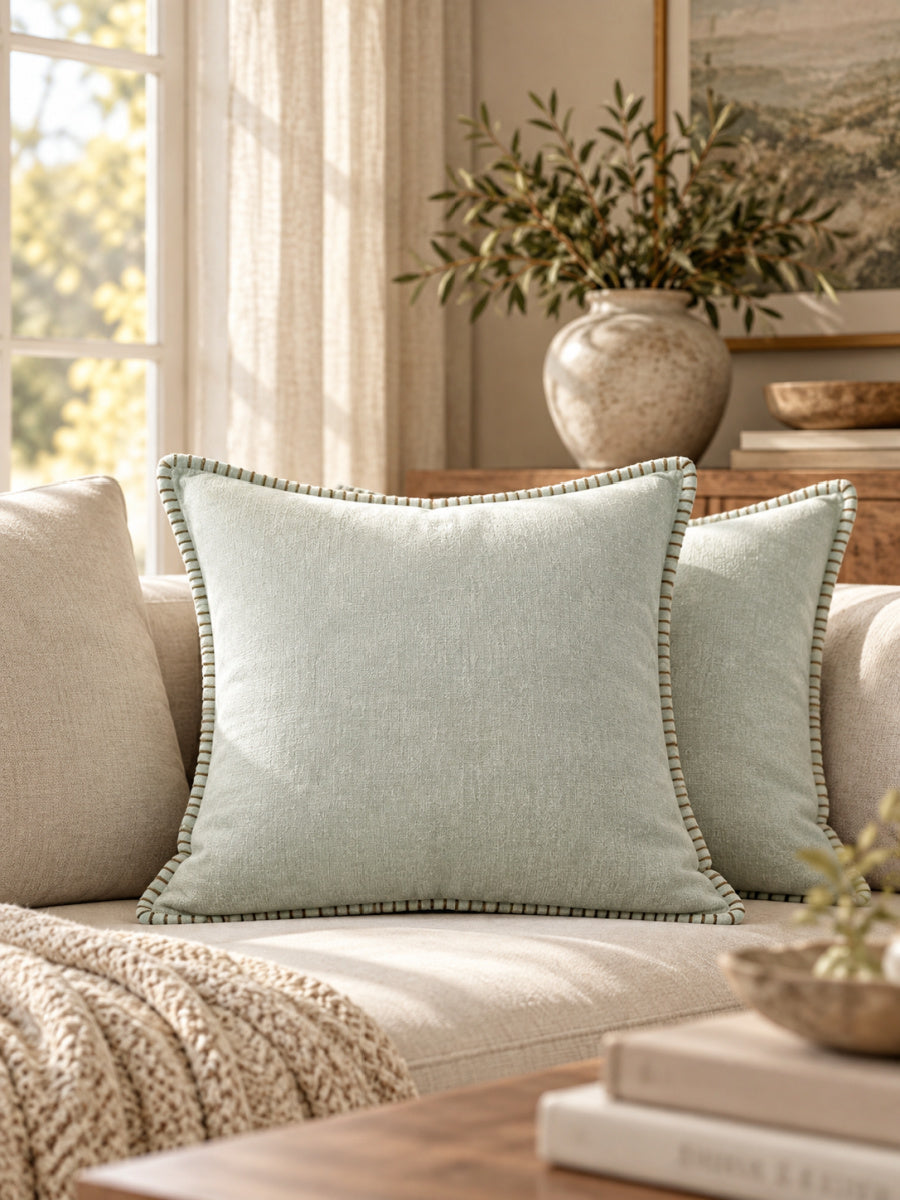 Modern European furniture - White Textured Throw Pillows (2) - www.oroa.com