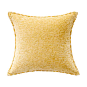 Modern European furniture - Textured Square Yellow Throw Pillows (2) - www.oroa.com