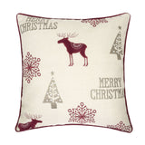 Merry Christmas Embroidered Throw Pillow | OROA