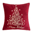 Modern European furniture - Happy Holidays Velvet Christmas Pillows (4) - www.oroa.com