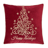 Modern European furniture - Happy Holidays Velvet Christmas Pillows (4) - www.oroa.com