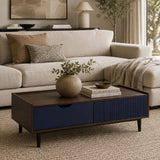 Blue Rectangular Coffee Table | OROA