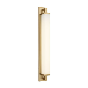 Modern European furniture - Antique Brass Integrated LED Wall Lamp - www.oroa.com