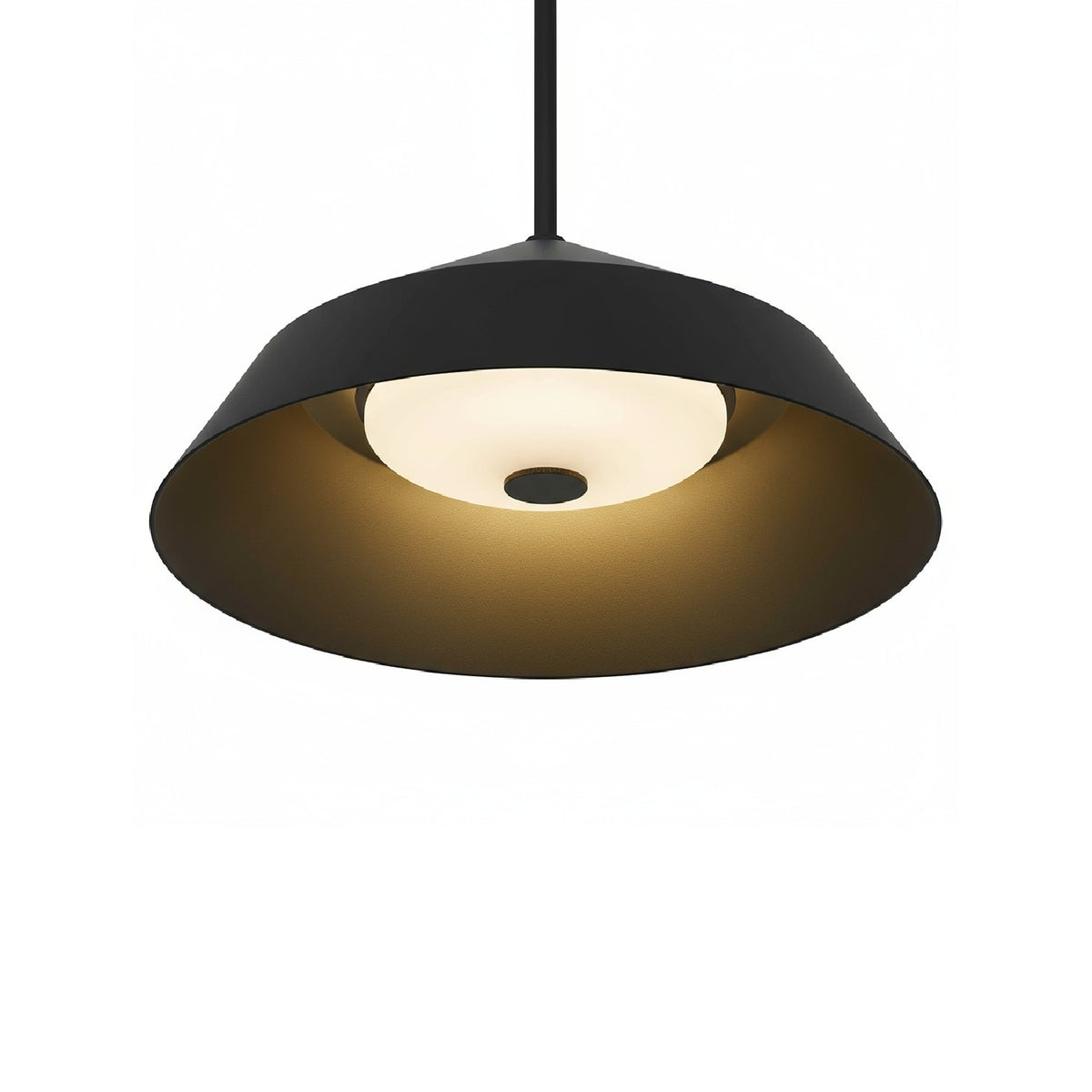 Integrated LED Black Pendant Lamp | OROA