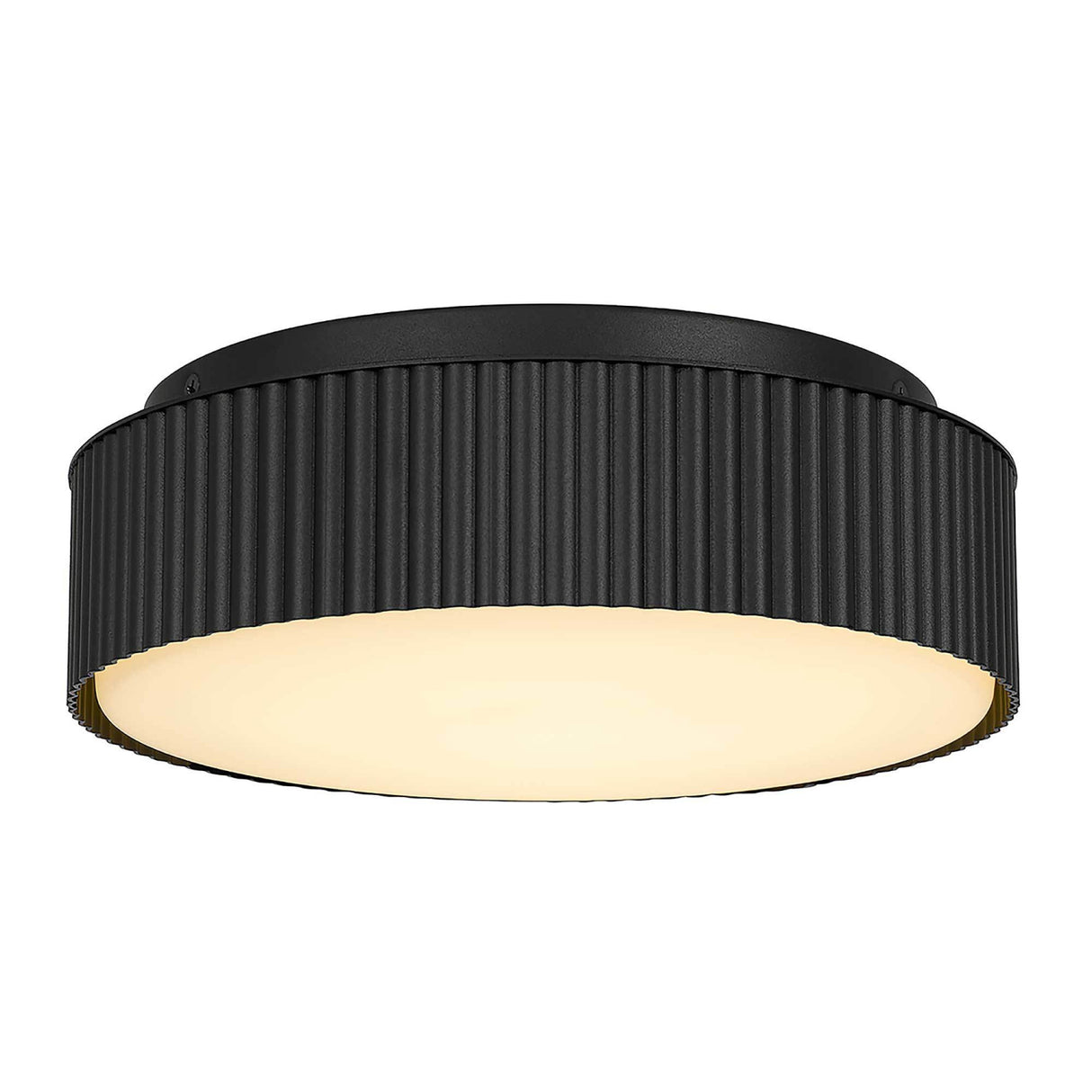 Black LED Flush Mount Ceiling Light | OROA