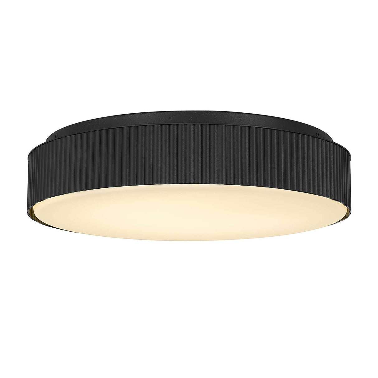 13" Black LED Flush Mount Ceiling Lamp | OROA
