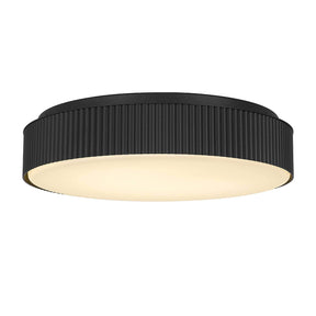 Modern European furniture - 13" Black LED Flush Mount Ceiling Lamp - www.oroa.com