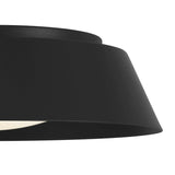 Black LED Flush Mount Ceiling Lamp | OROA