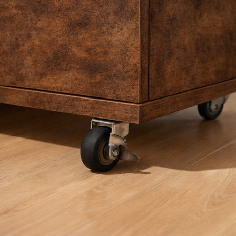 Modern European furniture - Rustic Brown 5-Drawer Dresser - www.oroa.com
