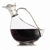Pewter & Glass Duck Wine Decanter - OROA