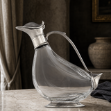 Pewter & Glass Duck Wine Decanter - OROA