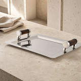 Stainless Steel & Antler Serving Tray - OROA