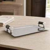 Stainless Steel & Antler Serving Tray - OROA