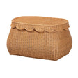 Rattan Scalloped Lidded Baskets (3) – Ayleen – front view