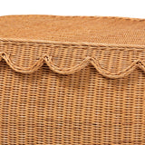 Modern European furniture - Rattan Scalloped Lidded Baskets (3) - www.oroa.com