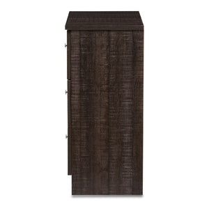   Modern European furniture - Brown Wooden 3-Drawer Chest - www.oroa.com | Oroa.com