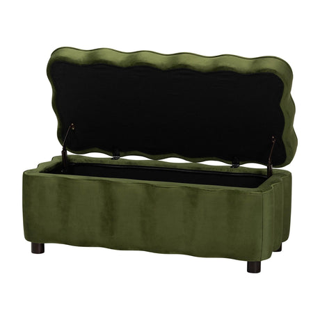 Modern European furniture - Velvet Storage Bench - www.oroa.com