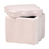 Modern European furniture - Scalloped Storage Ottoman - www.oroa.com