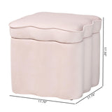 Modern European furniture - Scalloped Storage Ottoman - www.oroa.com