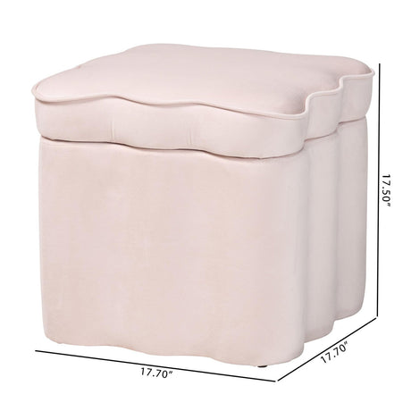 Modern European furniture - Scalloped Storage Ottoman - www.oroa.com